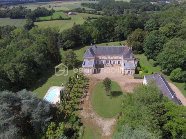 Magnifique Chateau du XIX éme, dépendances, Maison de gardien/gite, parc arboré de 9,5 hectares
