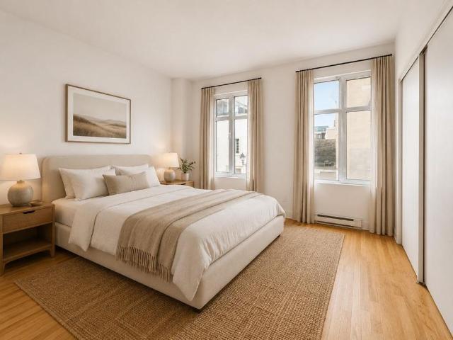 Magnifique condo 2 chambres · Cœur du Vieux Montréal · Balcon privé sur jardin