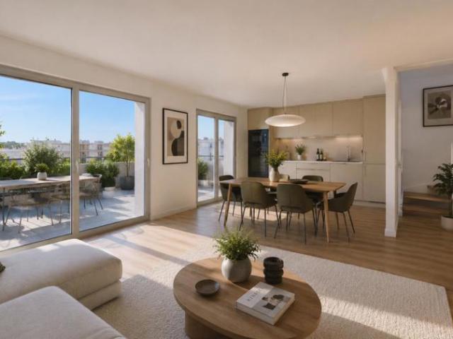Magnifique duplex 5 pièces au DERNIER ÉTAGE avec terrasse et balcon – Secteur Le Petit Nanterre
