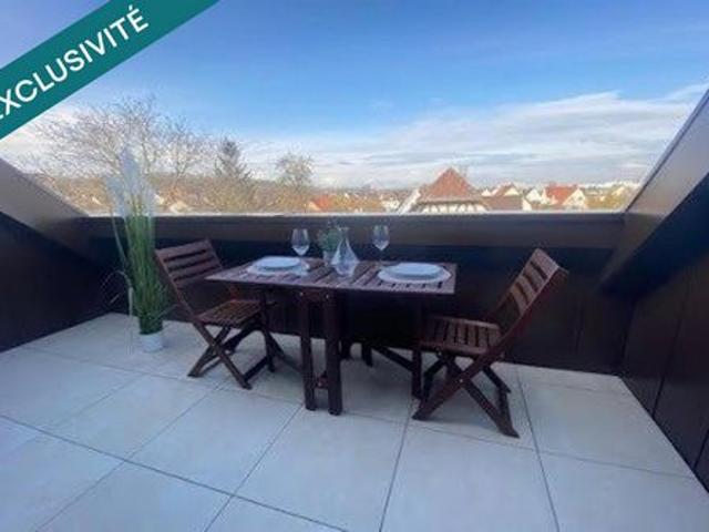Magnifique et spacieux T3 Coup de cœur de 64 m2 Loi Carrez_93 m2 au sol.climatisé, grande terrasse exposée Sud garage double