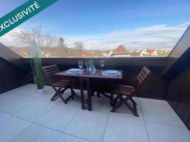 Magnifique et spacieux T3 Coup de coeur de 64 m2 Loi Carrez_93 m2 au sol.climatisé, grande terrasse exposée Sud garage double
