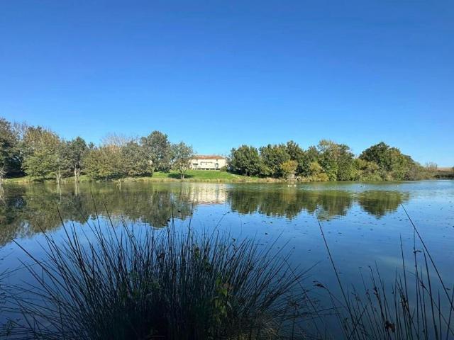 Magnifique Etang de Pêche 5 hectares, Site Naturel et Bois. 278m² Le Vigeant