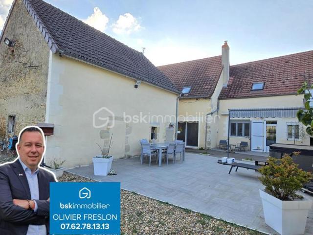 Magnifique ensemble immobilier de 2 maisons avec piscine et dépendances à Marzy