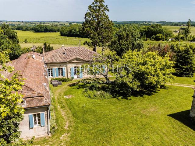 Magnifique Girondine du XVIIIe siècle, 5 hectares de terrain. 550m² Castillon La Bataille