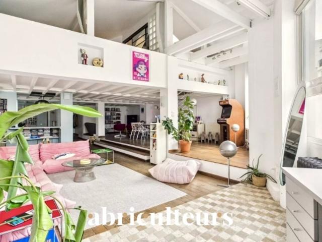 Magnifique loft de 189m² Quartier vivant en plein essor Paris 20