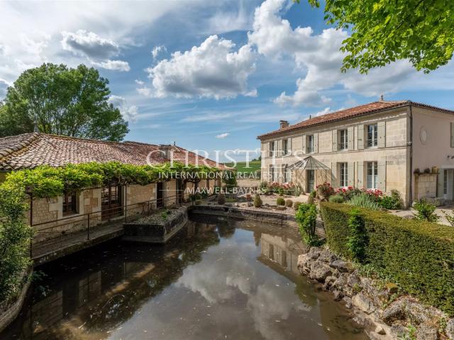Magnifique Propriété avec Maison de Maître, Moulin et Gîtes 790m² Jonzac