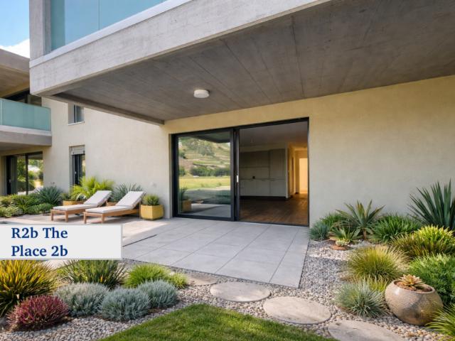 Magnifique rez de jardin avec terrasse couverte et superbe vue