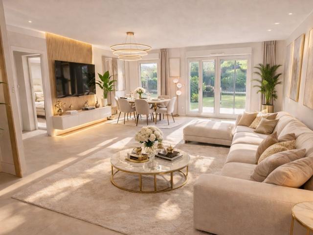 MAGNIFIQUE T4 TRAVERSANT EN REZ DE JARDIN RESIDENCE HAUT DE GAMME EXPO SUD 4 pièces, 91 m²
