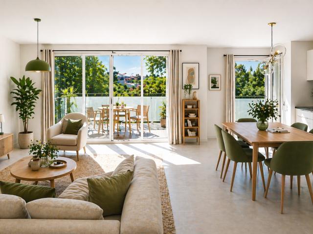 MAGNIFIQUE T4 TRAVERSANT SANS VIS A VIS VUE SUR JARDIN PRESTATION DE STANDING 4 pièces, 90 m²