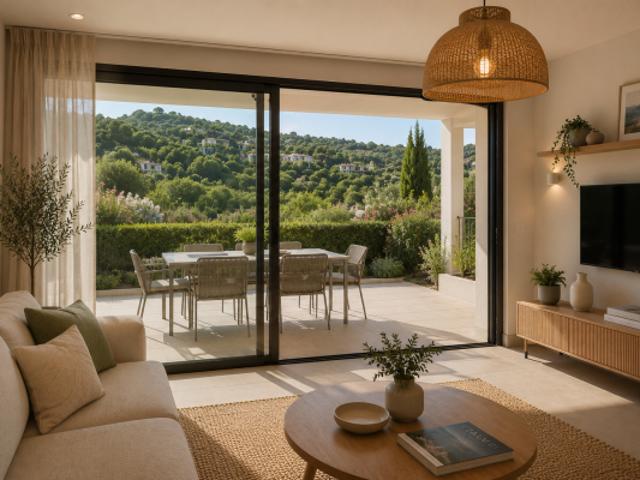 MAGNIFIQUE T2 AVEC GRANDE TERRASSE DANS RESIDENCE AVEC PISCINE