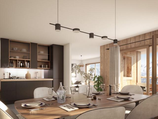 Magnifique T2 + coin montagne Belle terrasse 51m² Huez Alpe d'Huez