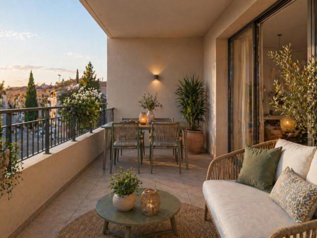 MAGNIFIQUE T2 EN DERNIER ETAGE VUE DEGAGEE PLEIN OUEST VIEUX VILLAGE