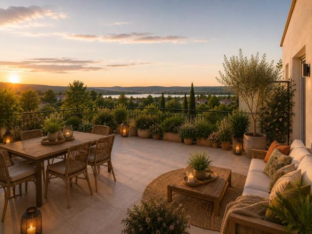 MAGNIFIQUE T3 NEUF AVEC IMMENSE TERRASSE DANS UN ENVIRONNEMENT RÉSIDENTIEL avec superbe vue etant de 3 pièces, 60 m²