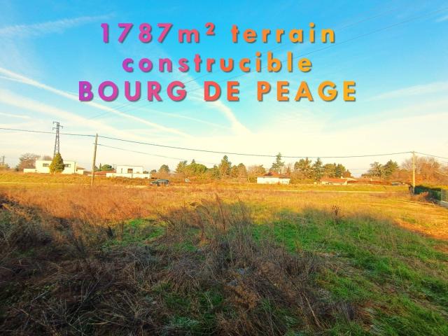 MAGNIFIQUE TERRAIN BOURG DE PEAGE
