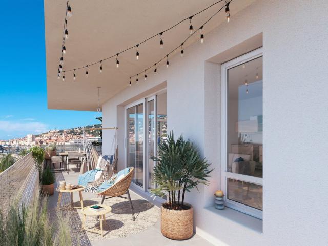 MAGNIFIQUE 2 PIECES LUMINEUX AVEC TRES BELLE TERRASSE