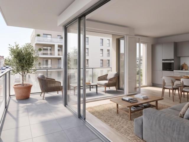 MAGNIFIQUE 3 PIÈCES NEUF AVEC TERRASSE 3ÈME ÉTAGE PROCHE LAC