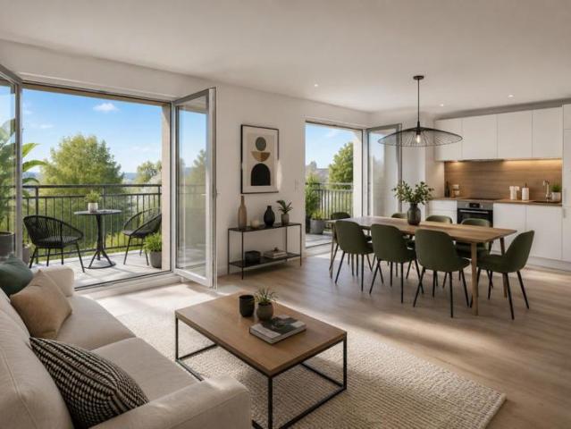Magnifique 3 pièces avec deux balcons – Secteur Mairie