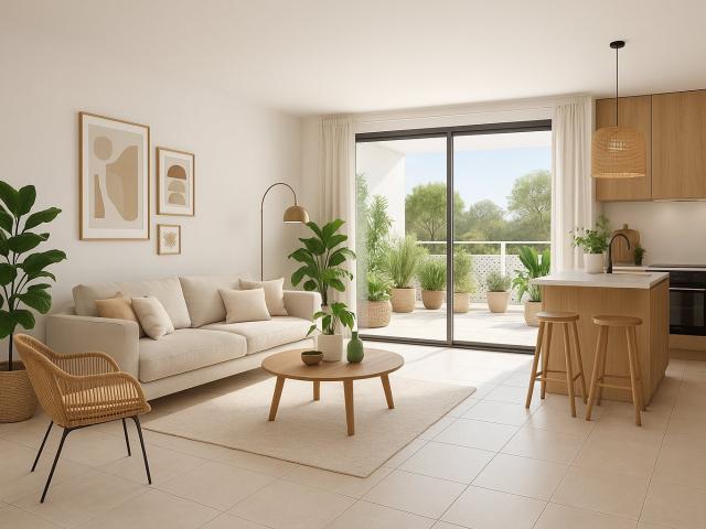 MAGNIFIQUE 3 PIECES DE 65M² AVEC TERRASSE AU CALME ABSOLU 3 pièces, 65 m²