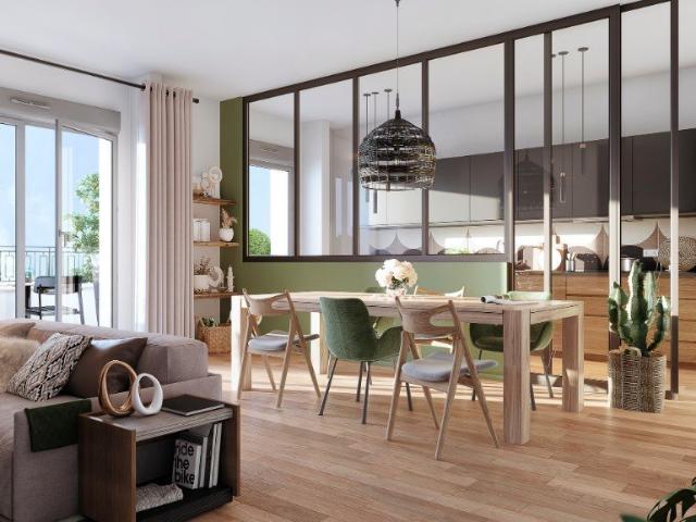 Magnifique 3 pièces traversant avec balcon et parking à 6 minutes métro 17 et RER B 3 pièces, 65 m²