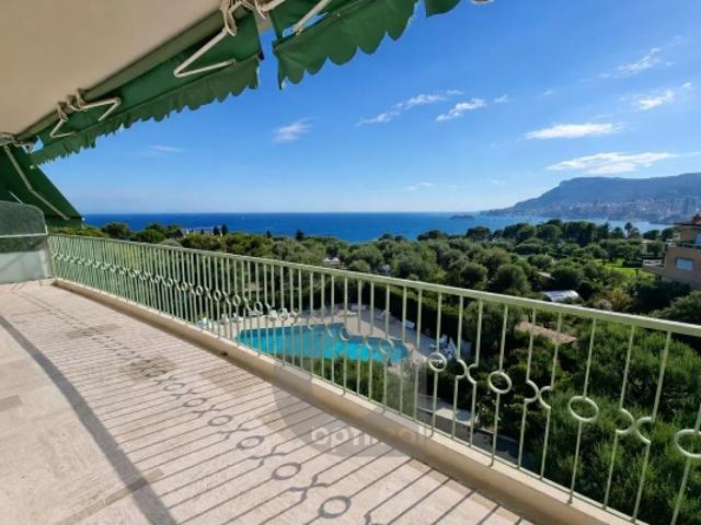 Magnifique 4 pièces au cap martin, vue panoramique mer et Monaco
