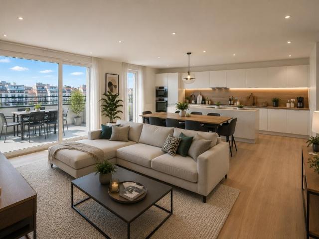 Magnifique 4 pièces avec balcon et terrasse en plein centre ville de Nanterre