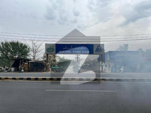 Main Double Road 20 Marla Commercial Plot Is Available For sale In Mohlanwal Scheme Block D