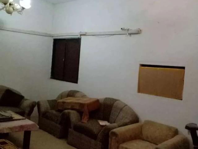Main road west open flat for rent Karachi KDA Employees Society Korangi ID 09054