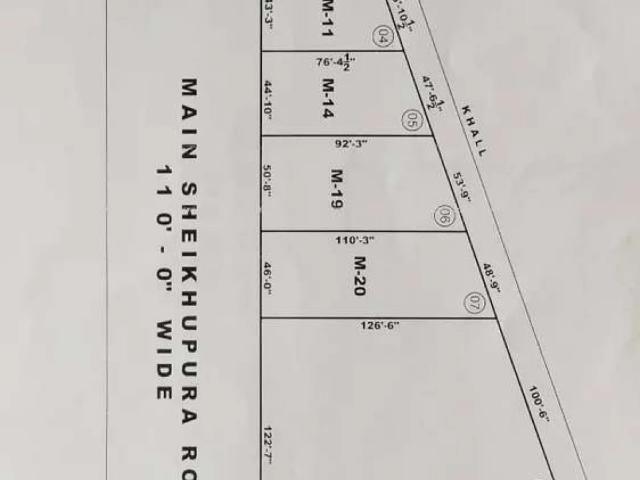 Main sheikupura road commercial plot Faisalabad ID 10595
