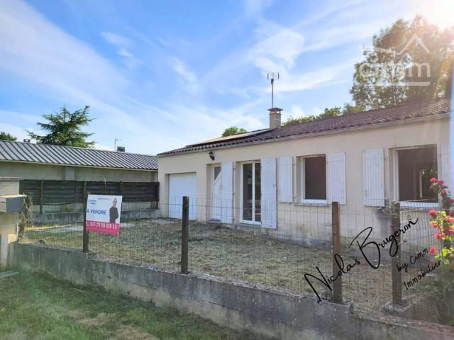 Maison 3 chambres avec garage et jardin – Idéal primo accédant ou investissement locatif – Mirambeau