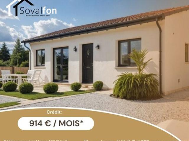 Maison 3 pièces 60 m²