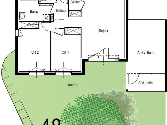 Maison 3 pièces 64 m²