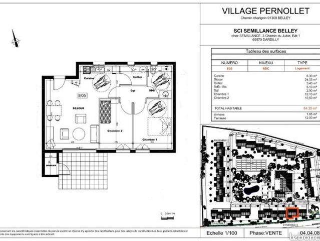 Maison 3 pièces 64 m²