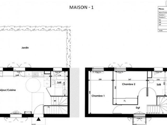 Maison 3 pièces 65 m²