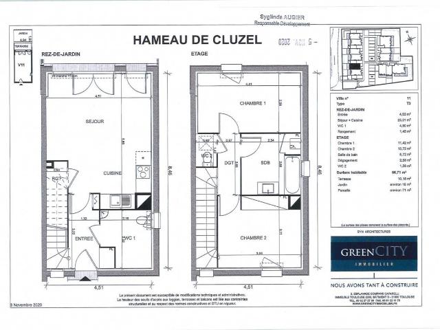Maison 3 pièces 66 m²