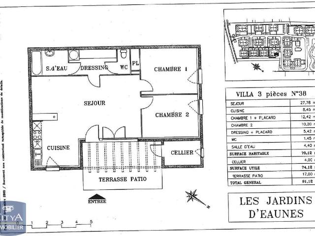 Maison 3 pièces 70 m²