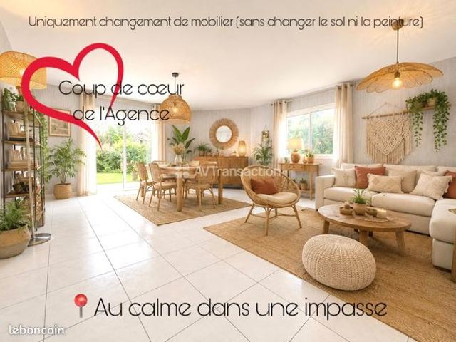 Maison 3chambres avec piscine au calme