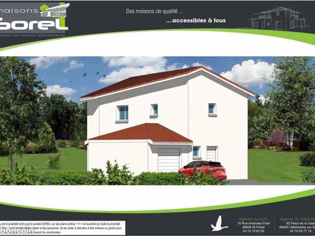 Maison 107.4 m² avec terrain à REYRIEUX 01