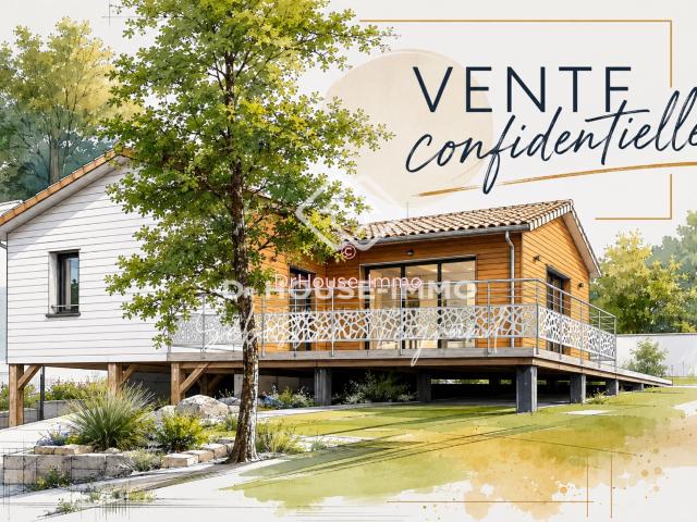 Maison 100m2, 3 Chambres, cuisine et salle de bain modernes, terrasse bois, garages et grande parcelle