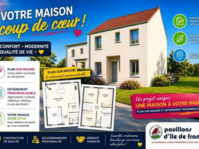 Maison 103 m² avec terrain à GUERMANTES 77