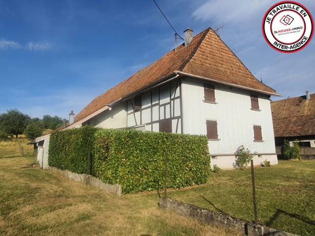 Maison 115m2 avec grange sur 2194m2 de terrain à Traubach le Haut