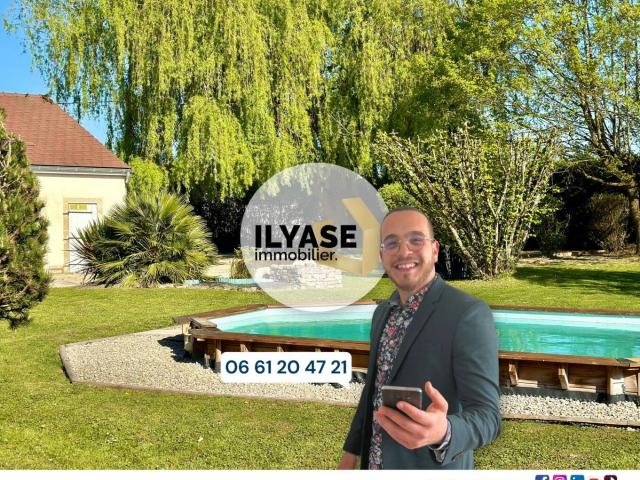 MAISON 130 m2 | 3 CH | 1714 m2 | PISCINE | GARAGE