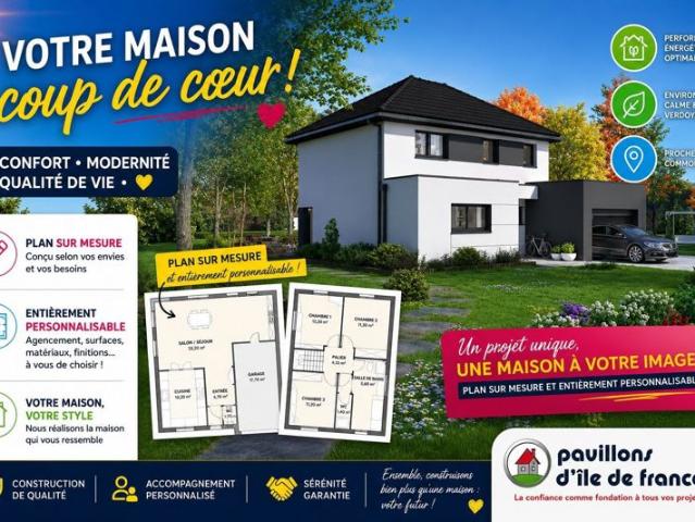 Maison 130 m² avec terrain à FAREMOUTIERS 77