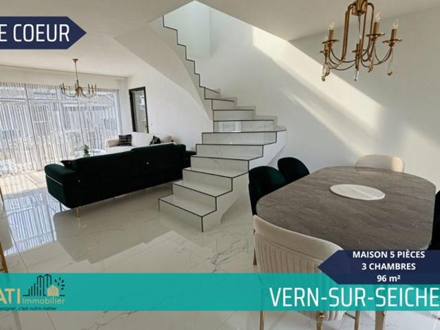 Maison 3 chambres Vern sur Seiche 96m² jardin