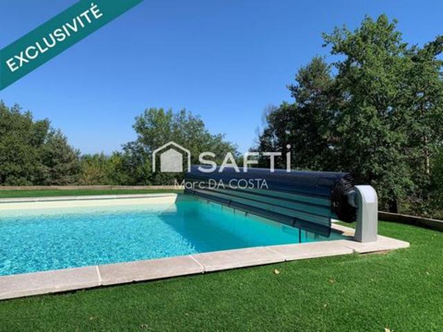 maison 170m2+pool house 35 m2+piscine terrain 4813 m2