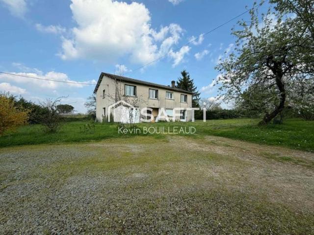 Maison 235m2 proche la crèche: 5 ch, dpe b, t2+t5