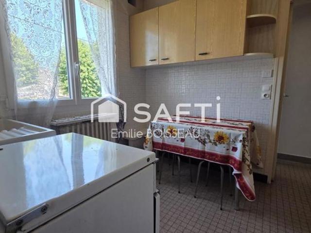 Maison 2 chambres plain pied sur sous sol jardin