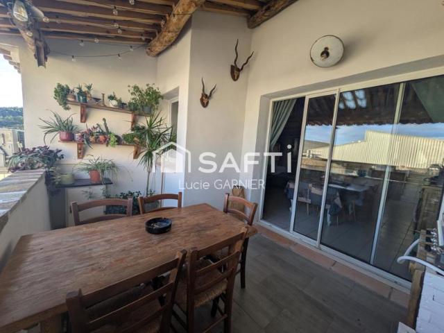 Maison 2 pièces d'environ 72 m² + mezzanine + grand garage