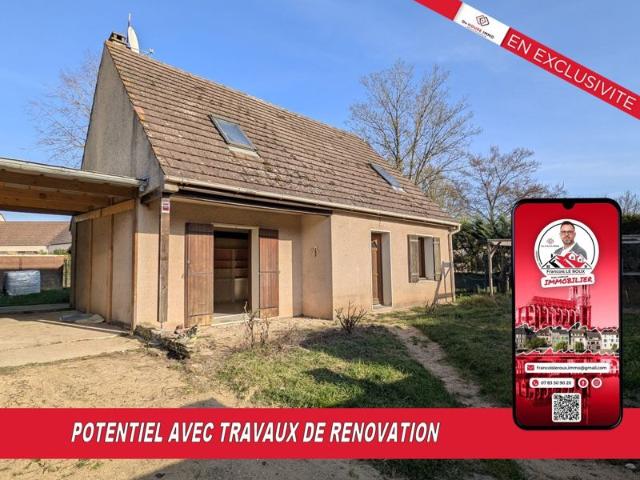 MAISON 7 PIÈCES 5 CHAMBRES POSSIBLES TERRAIN CLOS TRAVAUX