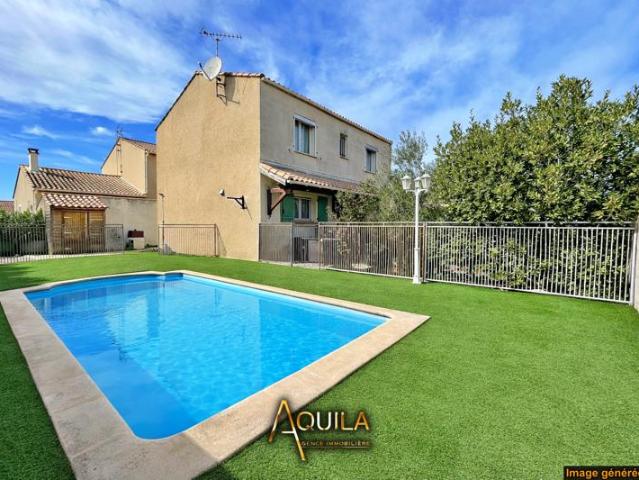 Maison 4 chambres au calme avec piscine