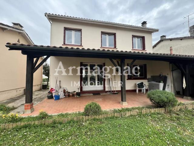 Maison 4 chambres et jardin 105m² Eauze